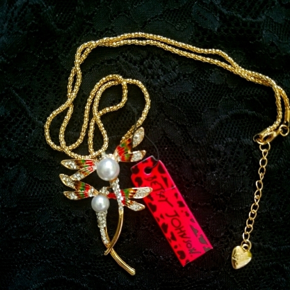 Betsey Johnson Dragonfly Necklace 